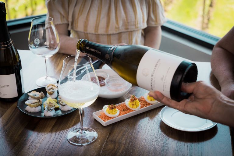 Domaine Willamette Brut Pairings Sparkling House 768x512
