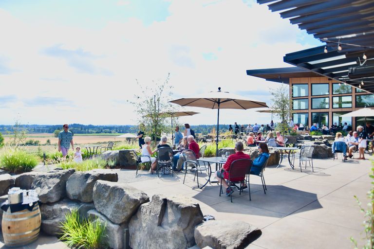 Domaine Willamette Patio Photo courtesy of Domaine Willamette 1200x800 1 768x512